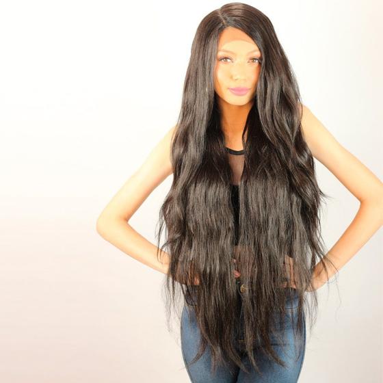 Imagem de Peruca Front Lace Wig Ondulada Longa-85cm-CHAMOMILE