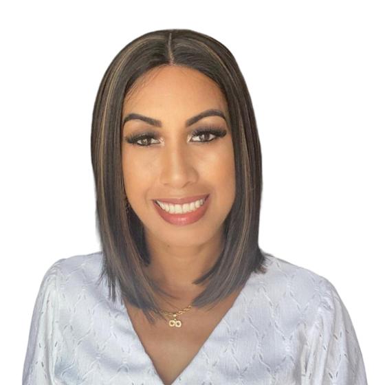 Imagem de Peruca Lace Front Castanho Escuro com Mechas Acobreadas Curta Lisa Modelo Clélia, Sleek