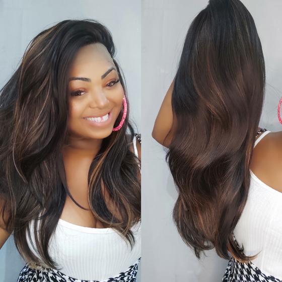 Imagem de Peruca Lace Front wig repartição livre