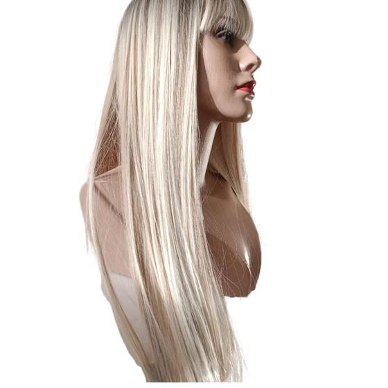 Imagem de Peruca Lace wig Organica morena iluminada lw02