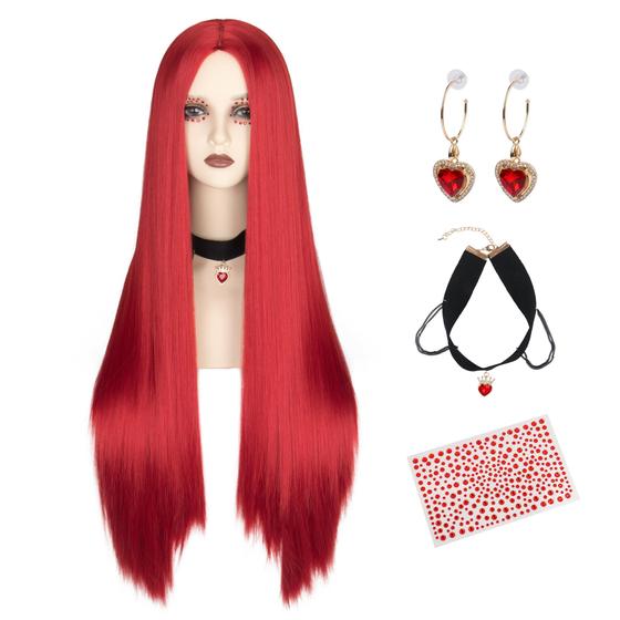 Imagem de Peruca Miss U Hair Long Straight Red Fibra Sintética 90cm