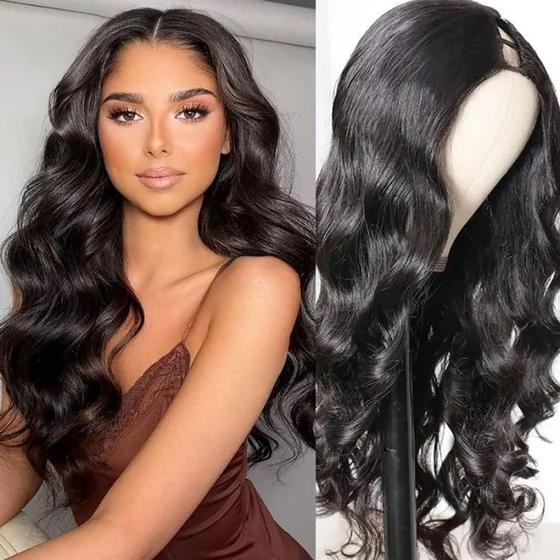Imagem de Peruca Wavy V Part Emistar Wear And Go U Part Body Wave 24 polegadas