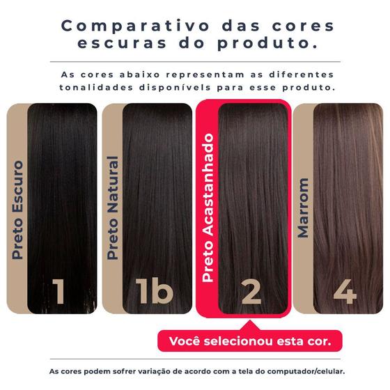 Imagem de Peruca Wig Lisa Curta Preta Fibra Premium Fotos Reais - TAKA