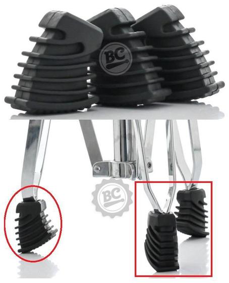Imagem de Pés de Borracha Liverpool para Estantes de Prato, Caixa e Chimbal Kit com 3 pés estreitos (11014)