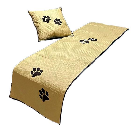 Imagem de Peseira Pet Impermeável Para Cama King 03 Pçs Avelã