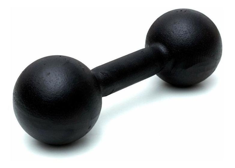 Imagem de Peso Halter Para Musculação 1kg Preto Ferro