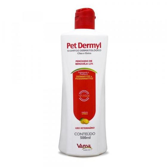 Pet Dermyl Shampoo Vansil 500ml Outros Pet Shop Magazine Luiza