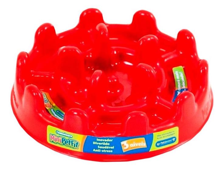 Imagem de Pet Games Comedouro Lento Petfit Grande Vermelho P/ Cachorro