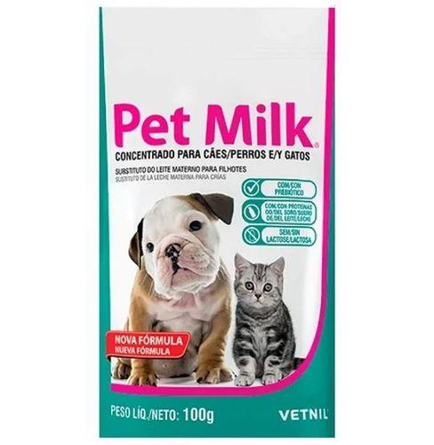 Imagem de Pet Milk Substituto do Leite Materno Fórmula para Cachorros e Gatos - 100g Vetnil