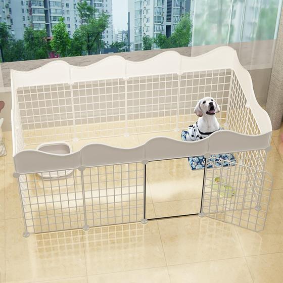 Imagem de Pet Playpen BNOSDM Dog Puppy Cage Fio de metal interno 111x111x