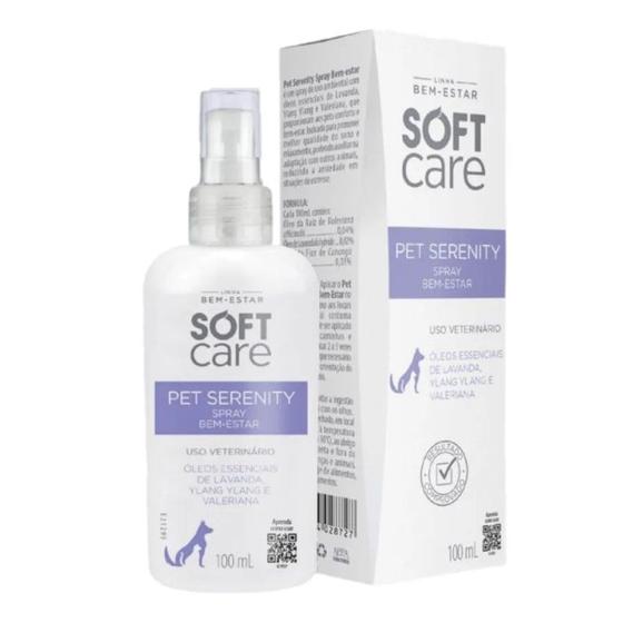 Imagem de Pet Serenity Spray Bem-estar Para Cães e Gatos 100ml - Soft Care