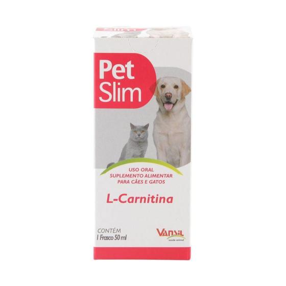 Imagem de Pet Slim 50 ml Suplemento alimentar cães e gatos 1 frasco - Vansil