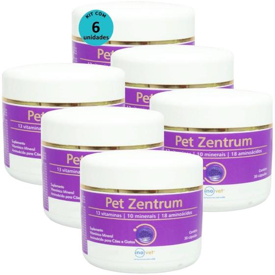 Imagem de Pet Zentrum Suplemento Cães E Gatos Com 30 Cápsulas Kit 6