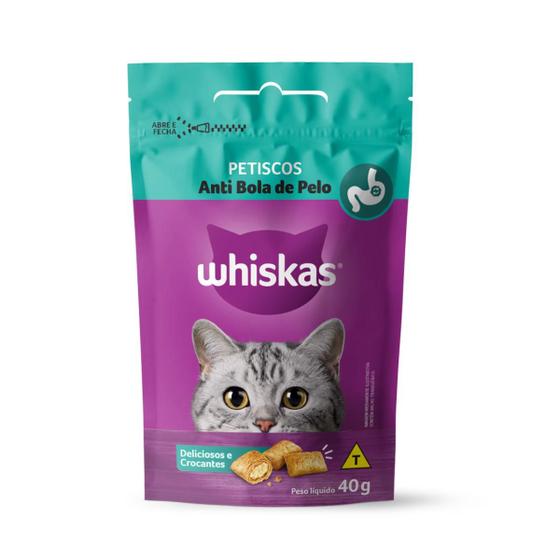 Imagem de Petisco Anti Bola de Pelo para Gatos Adultos - Whiskas 40g