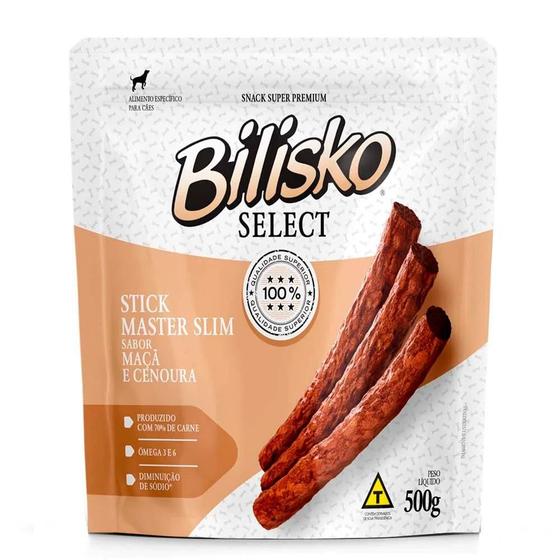 Imagem de Petisco Bilisko Palito Fino Maçã e Cenoura para Cães 500g