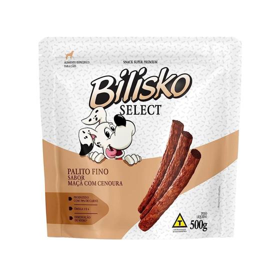 Imagem de Petisco BILISKO STICK EXTRA FINO MACA E CENOURA 500GR