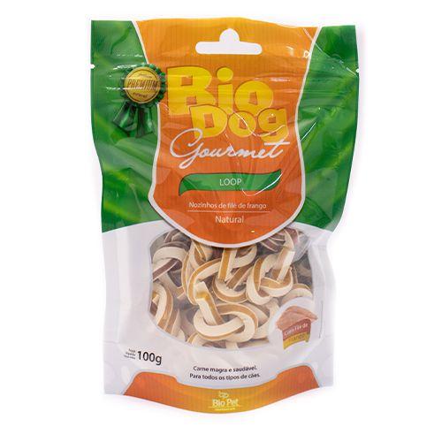 Petisco Bio Dog Gourmet Loop para Cães sabor Filé de Frango 100g