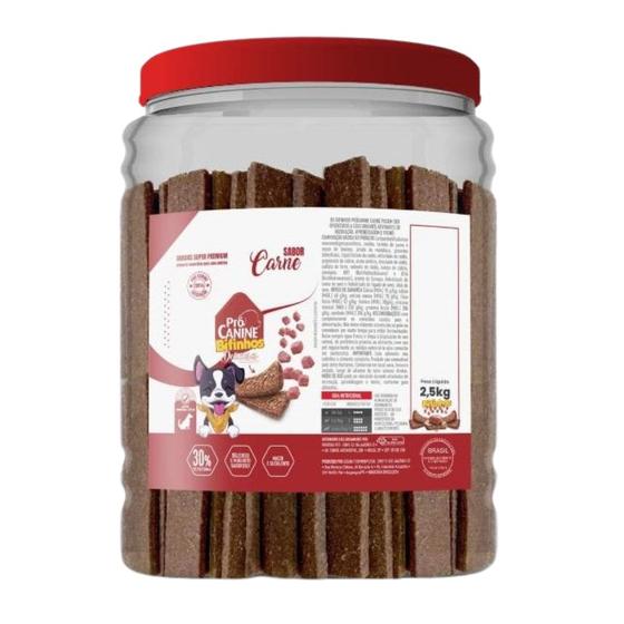 Imagem de Petisco Cachorro Pet Bifinho Super Premium PróSnacks 2,5Kg