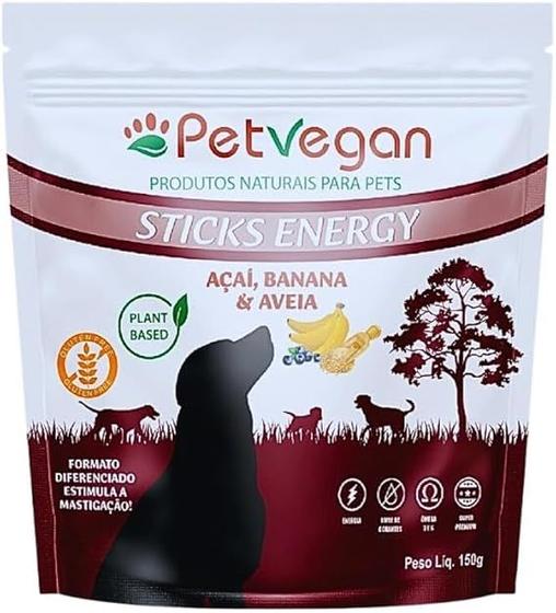 Imagem de Petisco Caes Sticks Bifinho Vegano Petvegan 150g Sabores