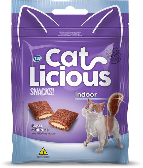 Imagem de Petisco Cat Licious Snacks Indoor Anti Odor Gatos 40G