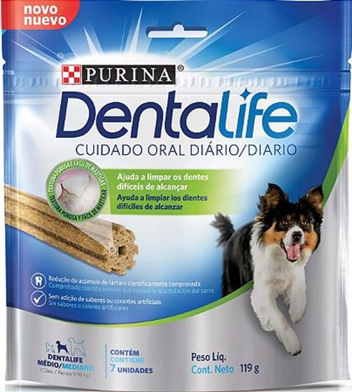 Imagem de Petisco DentaLife para Cães Porte Médio Sabor Frango 119g