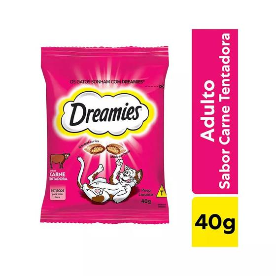 Imagem de Petisco Dreamies Carne Para Gatos Adultos 40 g