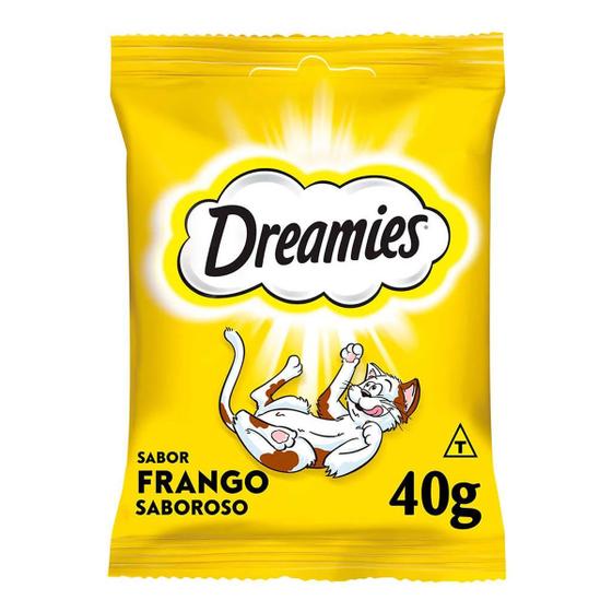 Imagem de Petisco Dreamies Frango 40g Gatos Adultos Nuggets