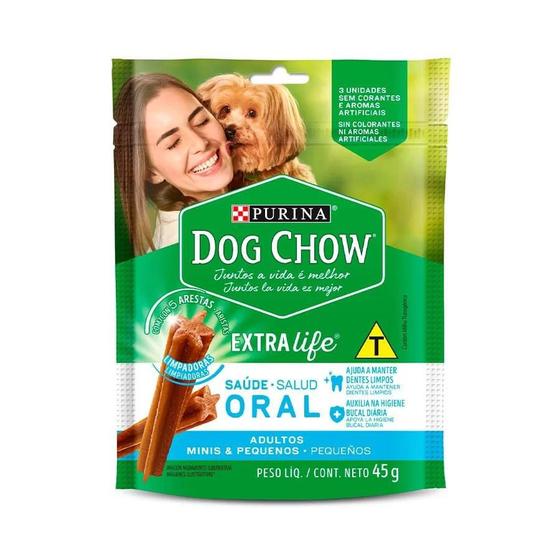 Imagem de Petisco Extra Life Saúde Oral para Cães Porte Mini e Pequeno - DOG CHOW