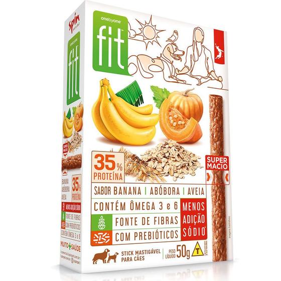 Imagem de Petisco Gourmet Fit para Cães Sabor Banana, Abóbora e Aveia 50g