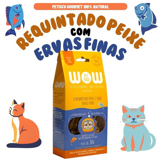 Imagem de Petisco Gourmet Gato 100% Natural Peixe e Ervas Finas 30g