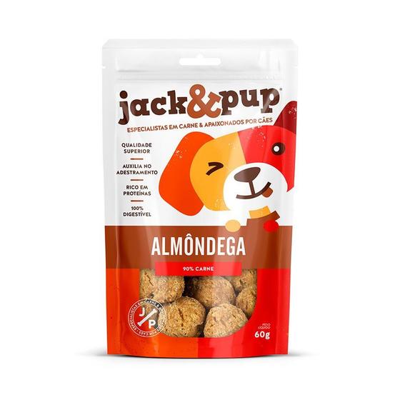 Imagem de Petisco Jack&Pup Almôndega para Cães 60g