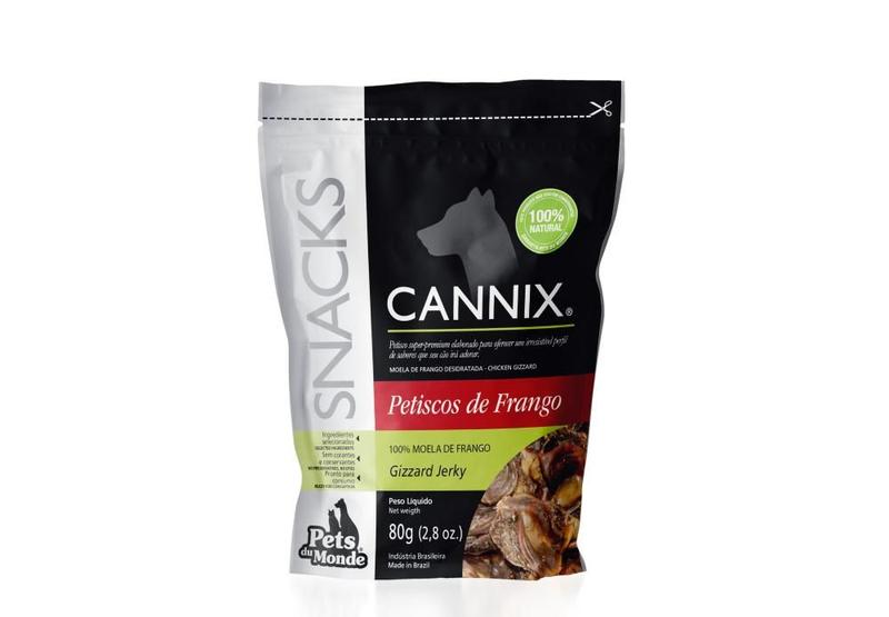 Imagem de Petisco natural para cães gizzard jerkey cannix 80g