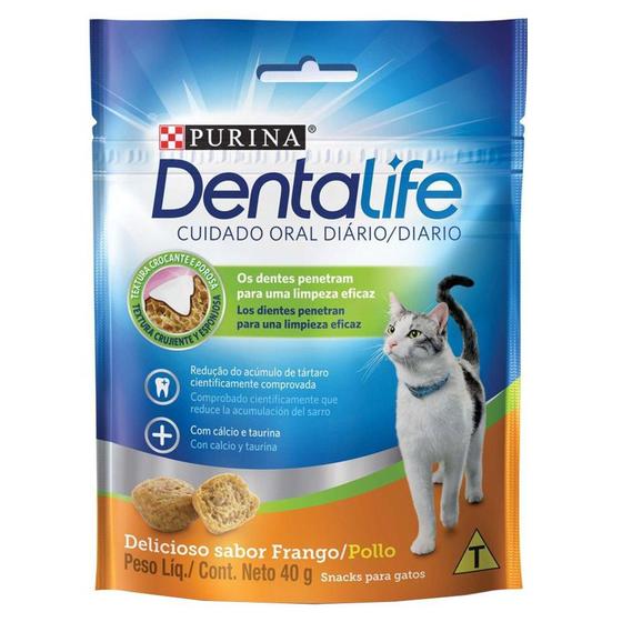 Imagem de Petisco Nestlé Purina DentaLife para Gatos - 40 g