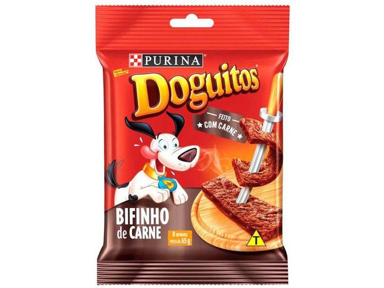 Imagem de Petisco para Cachorro Adulto Doguitos - Bifinho de Carne 65g