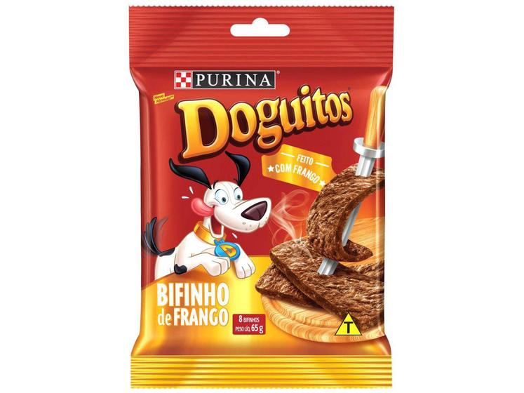 Imagem de Petisco para Cachorro Adulto Doguitos - Bifinho de Frango 65g