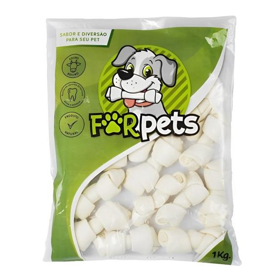 Imagem de Petisco Para Cachorro Pet Osso Nó Ossinho Forpets 1kg