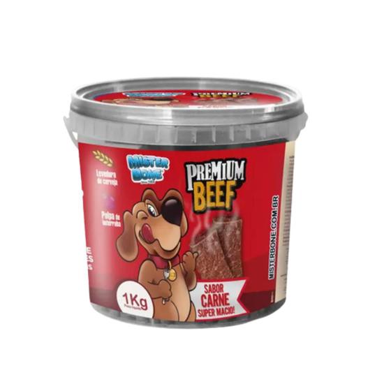 Imagem de Petisco para cachorros alimento cães bifinho canino sabor carne 1kg