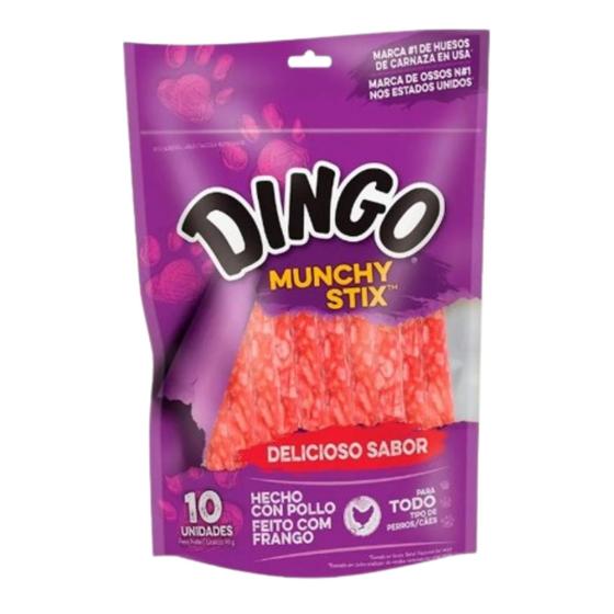 Imagem de Petisco Para Cães Dingo Stix Munchy 10un 90g Dental