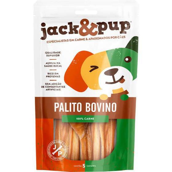 Imagem de Petisco Para Cães Natural Palito Bovino 100% Carne 5un Jack & Pup