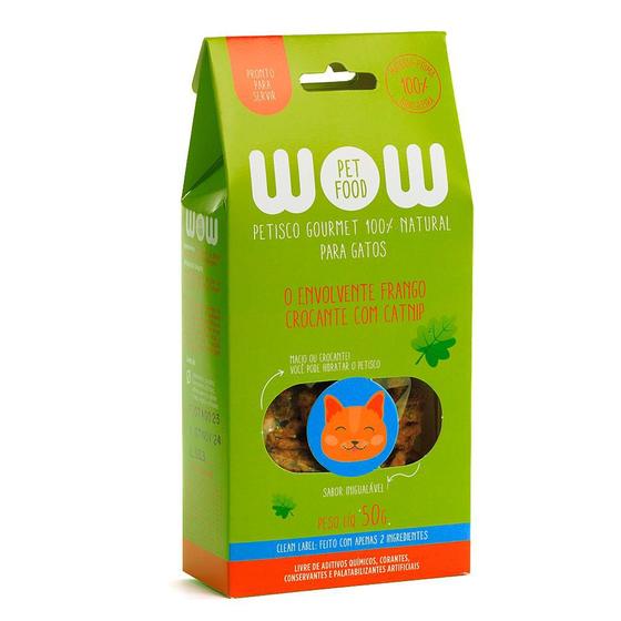 Imagem de Petisco para Gatos Frango crocante com catnip 50g