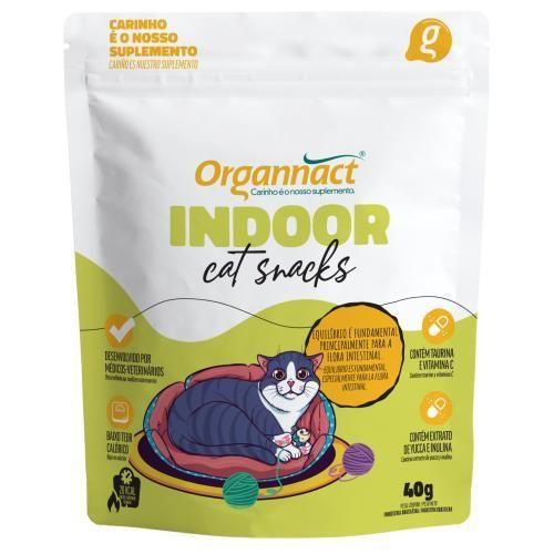 Imagem de Petisco Para Gatos Organnact Indoor Cat Snacks 40Gr