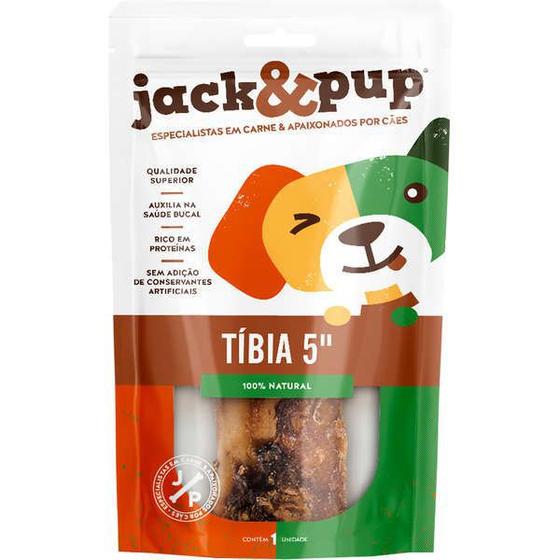 Imagem de Petisco Pet Para Cães 100% Natural Jack & Pup Tibia Bovina 1un 5"