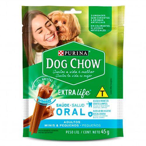 Imagem de Petisco Purina Dog Chow Extra Life Saúde Oral para Cães de Porte Mini e Pequeno 45g