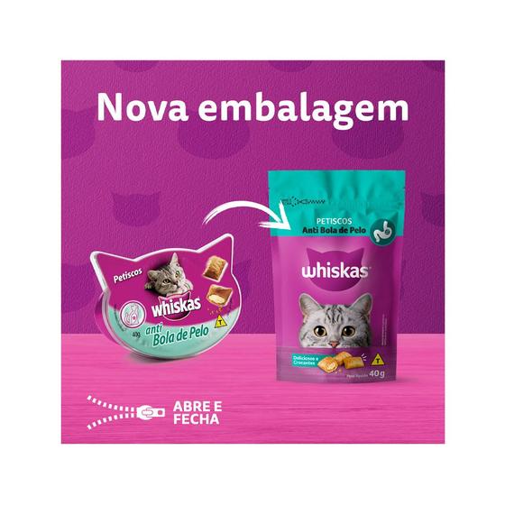 Imagem de Petisco Whiskas Temptations Bola de Pelo 40g