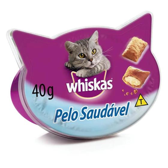 Imagem de Petisco Whiskas Temptations Pelo Saudável Para Gatos Adultos 40g