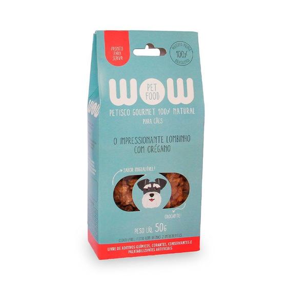 Imagem de Petisco Wow Pet Food Gourmet Lombinho com Orégano para Cães 50 g