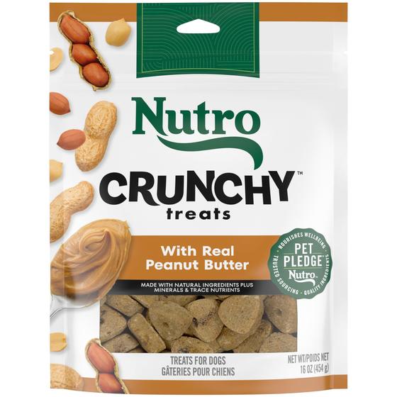 Imagem de Petiscos Nutro Crunchy para Cães com Manteiga de Amendoim - 473g