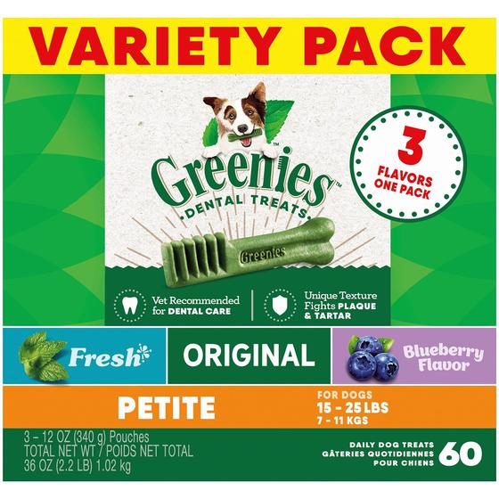 Imagem de Petiscos para cães Greenies Petite Natural Dental Care 1,06 kg 60 guloseimas