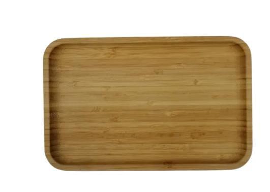 Imagem de Petisqueira Bandeja Retangular Bambu 14x24cm - Dolce Home