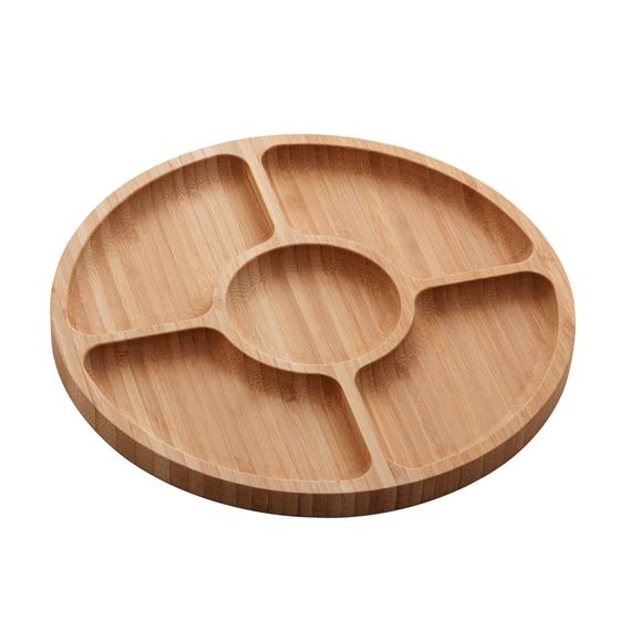 Imagem de Petisqueira com 5 Divisórias de Bambu Round 1348 - Lyor